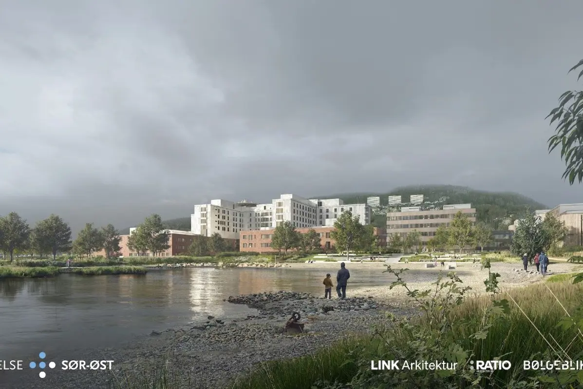 Illustrasjonsbilde av barne- og ungdomspsykiatrien ved det nye sykehuset i Drammen.